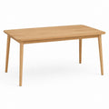 Tavolo da pranzo rettangolare rovere naturale in rovere massello 120 x 80 x 75 cm